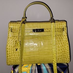 Kelly 35 style real Italian leather bag